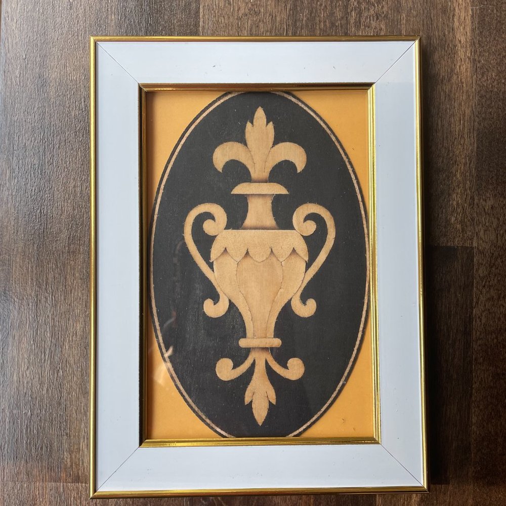 Wooden Vase Wall Art Frame